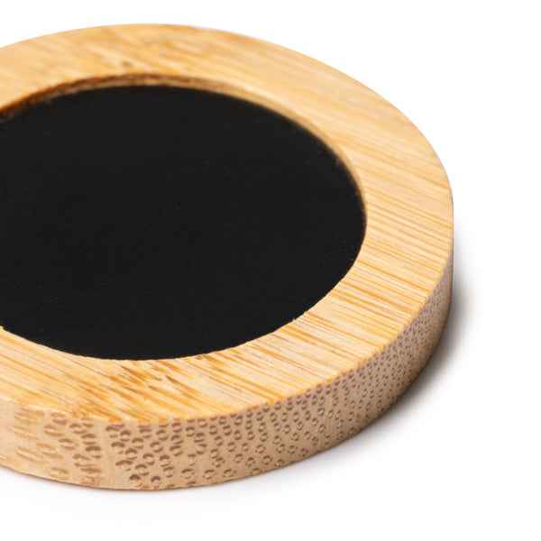 PORTE-CLÉS EN BAMBOU ET ACIER 'SUARK'