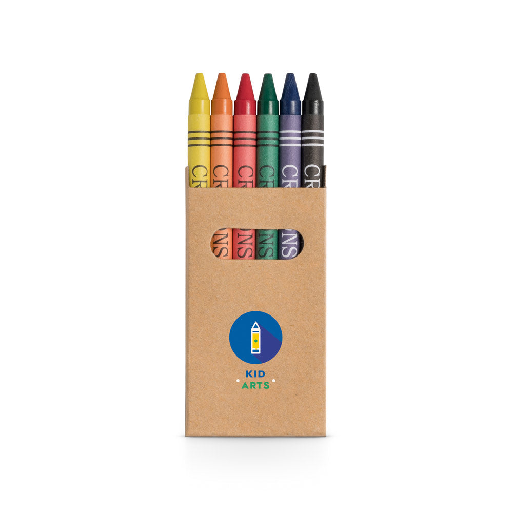 BOITE DE 6 CRAYONS DE COULEUR ‘ZOO'