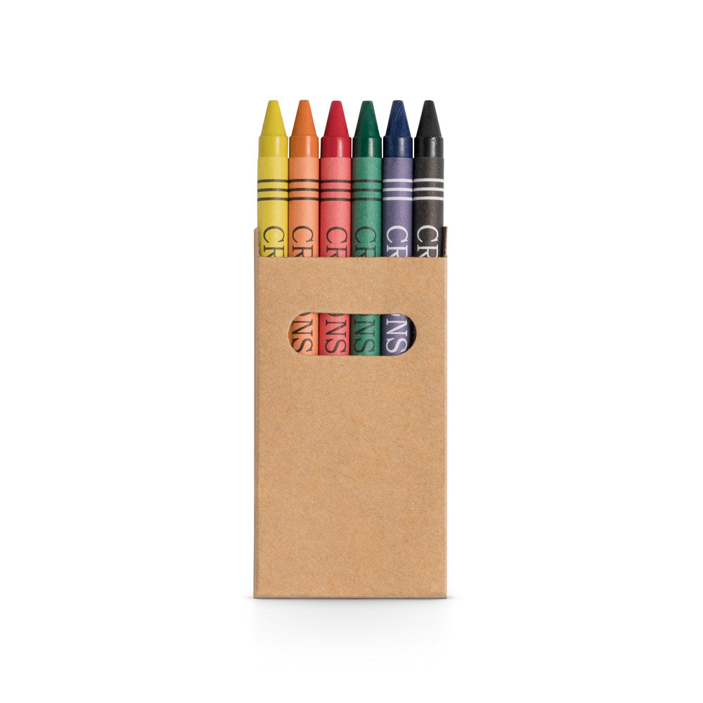 BOITE DE 6 CRAYONS DE COULEUR ‘ZOO'