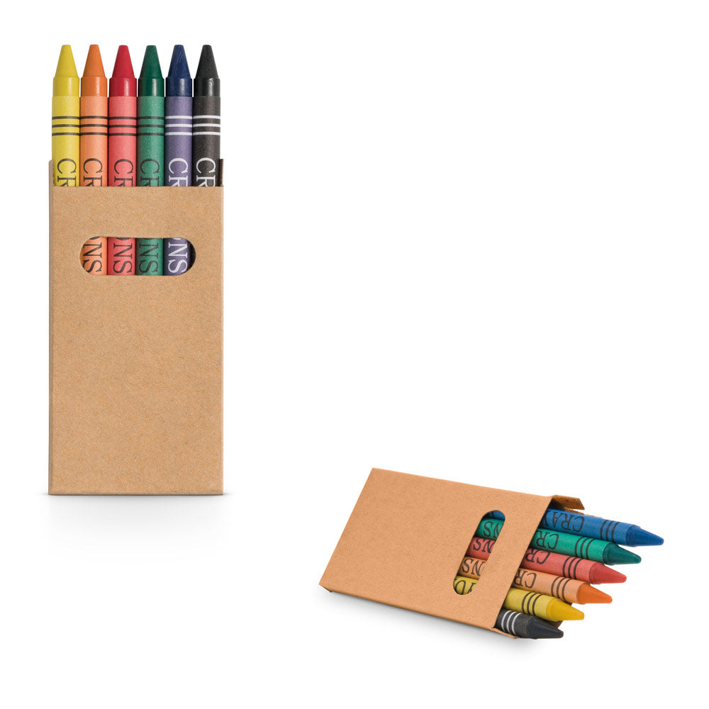 BOITE DE 6 CRAYONS DE COULEUR ‘ZOO'
