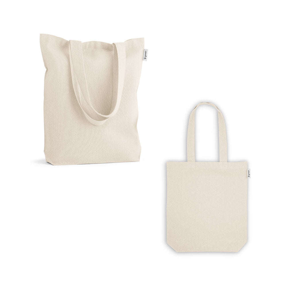 SAC SHOPPING EN COTON RECYCLÉ 220G/M2 ‘BLANC'