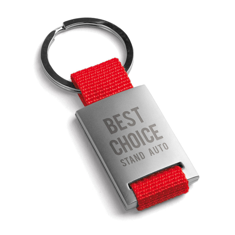 PORTE-CLÉS EN TISSU ET METAL ‘RIXTEB'