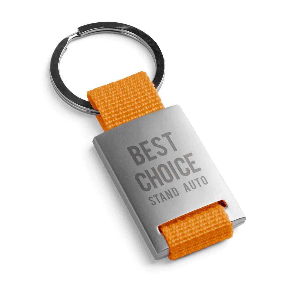 PORTE-CLÉS EN TISSU ET METAL ‘RIXTEB'