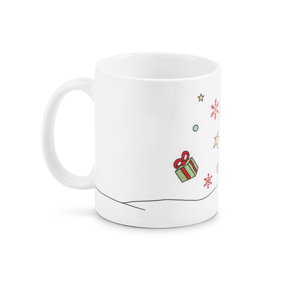 TASSE EN CÉRAMIQUE AVEC IMPRESSION DE NOËL ‘MONT-BLANC'