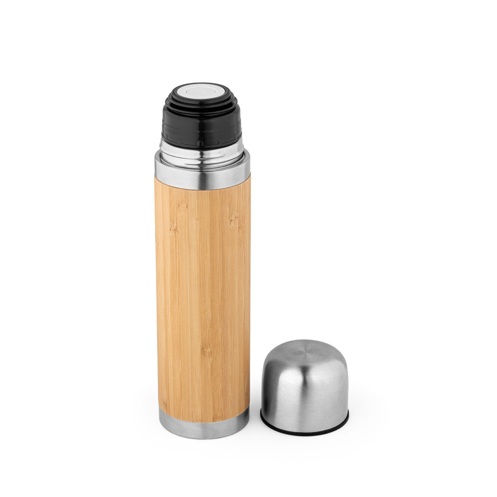 THERMOS EN BAMBOU ET ACIER INOX 450 ML 'CEYLAN'