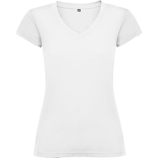 TEE-SHIRT COL V FEMME ’VICTORIA’ 155 G/M2