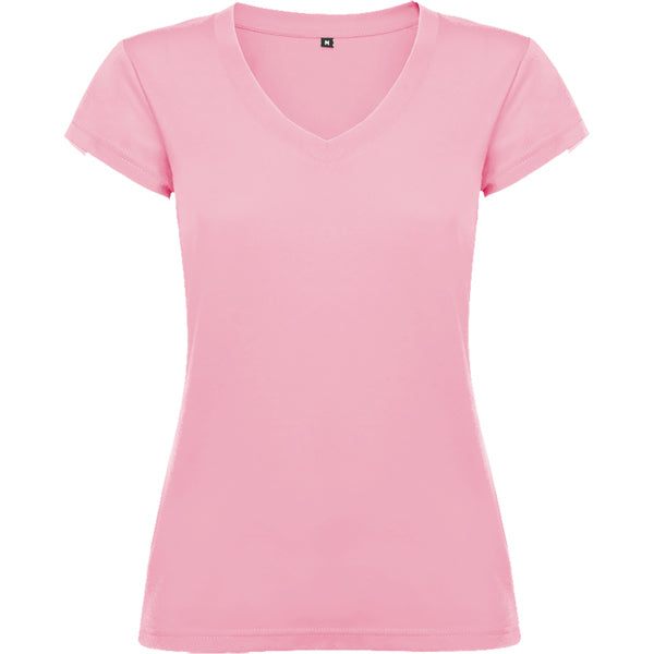 TEE-SHIRT COL V FEMME ’VICTORIA’ 155 G/M2