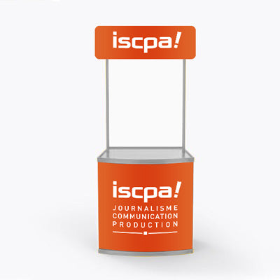 COMPTOIR D’ACCUEIL VISUEL PVC RECTANGLE